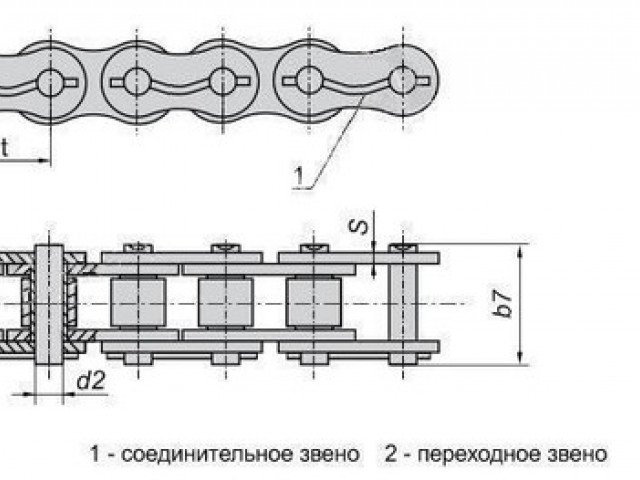 Цепь 1Н-25,4