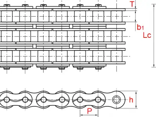 Цепь 100-3 повышенной точности и прочности (100-3 API)