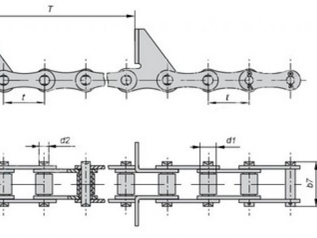 Цепь ТРД-38-5600-2-2-6-8