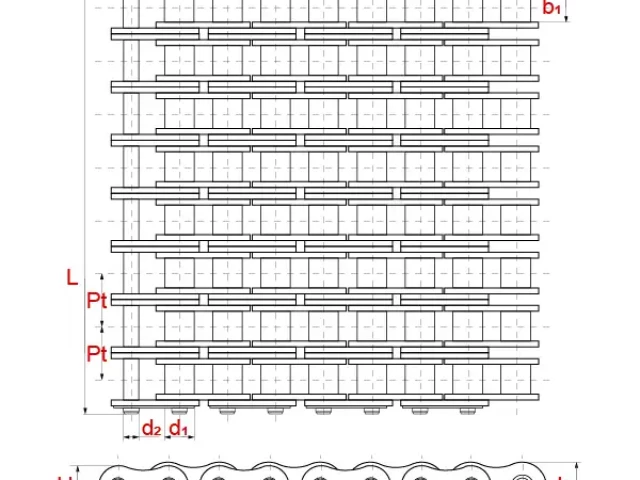 Цепь 120-8 повышенной точности и прочности (120-8 API)