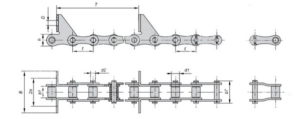 Цепь ТРД-38-5600-2-2-6-6