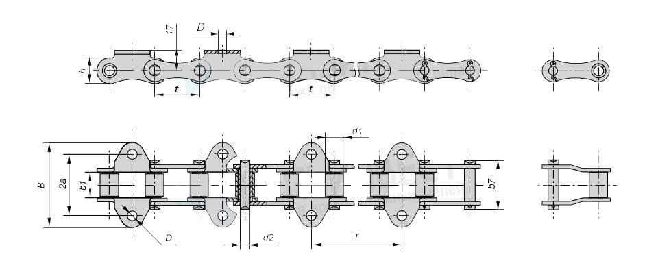 Цепь ТРД-38-5600-1-2-8-2