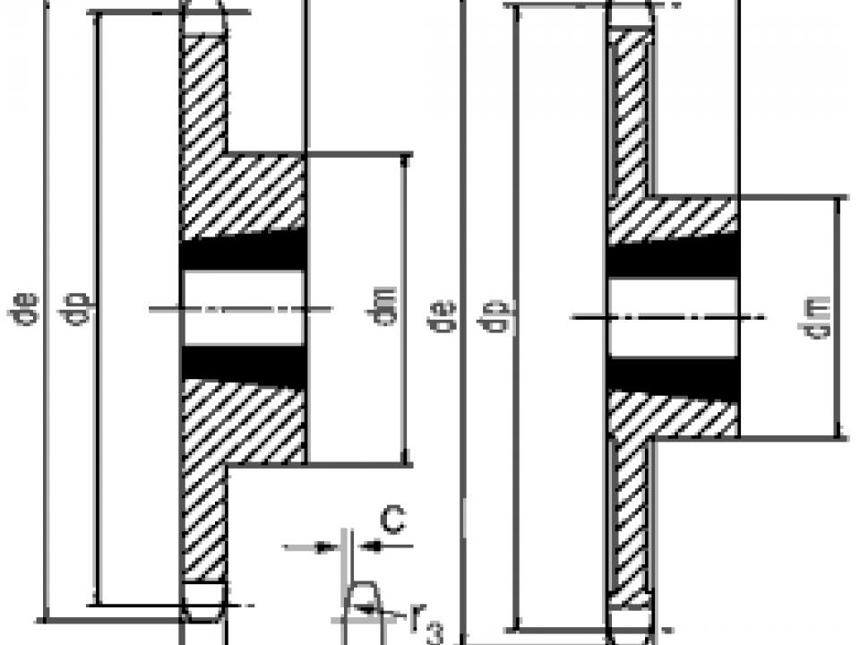 Звездочка для однорядной цепи 12B-1 (3/4"x7/16") Taper Bush